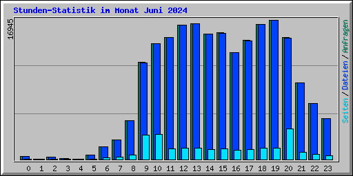 Stunden-Statistik im Monat Juni 2024