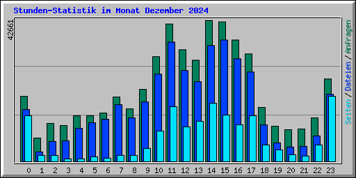 Stunden-Statistik im Monat Dezember 2024